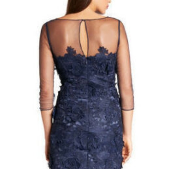 NWT Adrianna Papell 3/4 Sleeve Floral Lace dress 2 - Picture 4 of 6